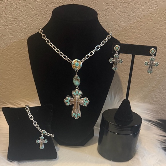Brighton Jewelry - Brighton Pueblo Cross Set NWT